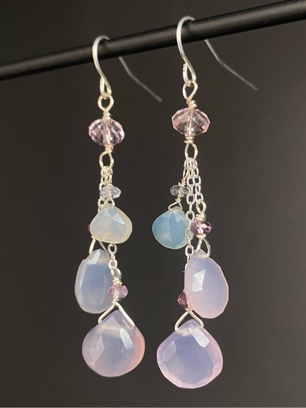 Chalcedony Drop Earrings